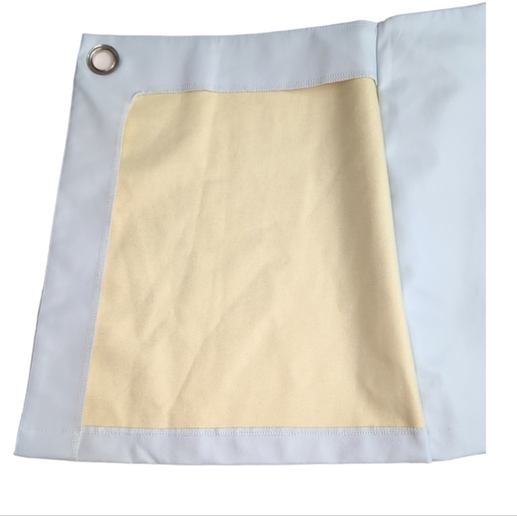 Francesca’s Paige Vegan Leather Light Blue Side Buckle Mini Skirt S - Picture 12 of 16